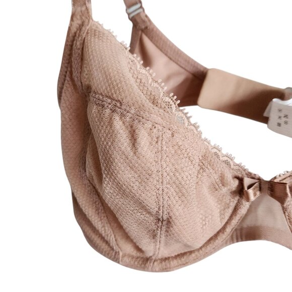 Chantelle Bra Beige Nude 30DD 30E Women's Underwire Back Close - Picture 4 of 10